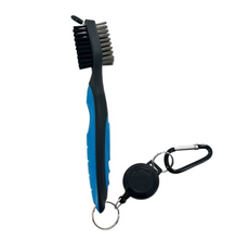 Load image into Gallery viewer, Retractable Golf Club Cleaning Brush with Keychain