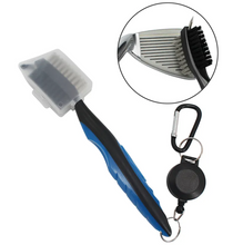 Load image into Gallery viewer, Retractable Golf Club Cleaning Brush with Keychain