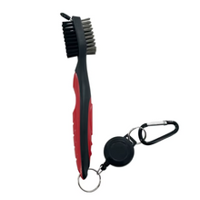 Load image into Gallery viewer, Retractable Golf Club Cleaning Brush with Keychain