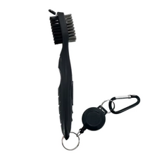 Load image into Gallery viewer, Retractable Golf Club Cleaning Brush with Keychain
