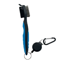 Load image into Gallery viewer, Retractable Golf Club Cleaning Brush with Keychain
