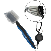 Load image into Gallery viewer, Retractable Golf Club Cleaning Brush with Keychain
