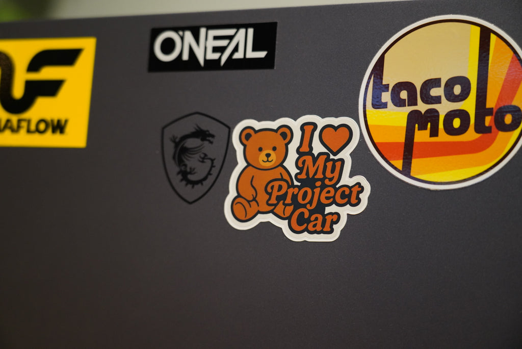 I Love My Project Car Sticker
