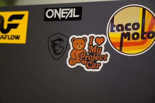 I Love My Project Car Sticker