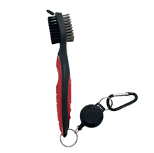 Load image into Gallery viewer, Retractable Golf Club Cleaning Brush with Keychain
